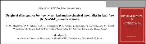 Recent publication in Physical Review B