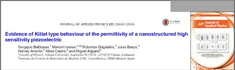 New paper published in Journal of Applied Physics