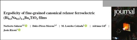 New publication on size effects of ferroelectrics