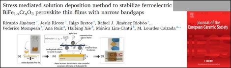 Recent paper on BiFeO3-based films with narrow bandgaps