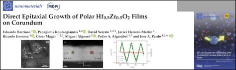 Publication of a recent study on epitaxial hafnia films
