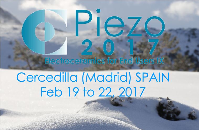 The Virtual Special Issue on "PIEZO2017"